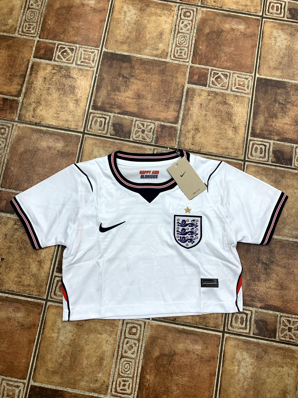 Nike England 2026 World Cup Women's Cropped Jersey Size L